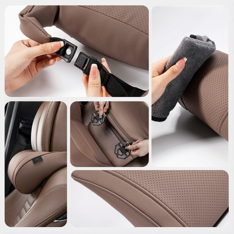 🚗💤 Koniec ze zmęczeniem podczas prowadzenia samochodu! Uniwersalna poduszka ortopedyczna z pianki memory foam na zagłówek samochodowy – ergonomiczne wsparcie na długie trasy.