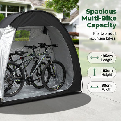 ⏳Oferta ograniczona czasowo: 50% taniej⏰ Wielofunkcyjny, przenośny schowek zewnętrzny na rowery⛺