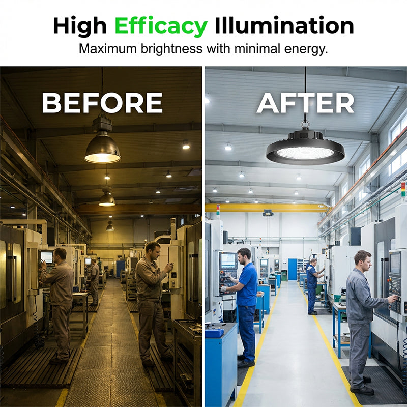 💡 Teraz 50% taniej! Lampa LED typu High Bay (UFO) – 100 W, 160 lm/W, 220 V; do przemysłu, magazynów i dużych obiektów 🏭✨
