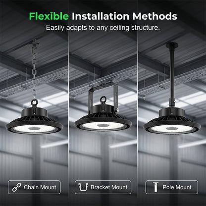 💡 Teraz 50% taniej! Lampa LED typu High Bay (UFO) – 100 W, 160 lm/W, 220 V; do przemysłu, magazynów i dużych obiektów 🏭✨