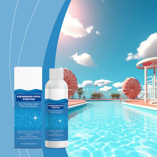 💧 Płyn do czyszczenia basenu – krystalicznie czysta woda, zero problemów! ✨ Pożegnaj zieloną wodę i agresywne chemikalia – za każdym razem czysta, orzeźwiająca kąpiel. 🏊‍♂️💙