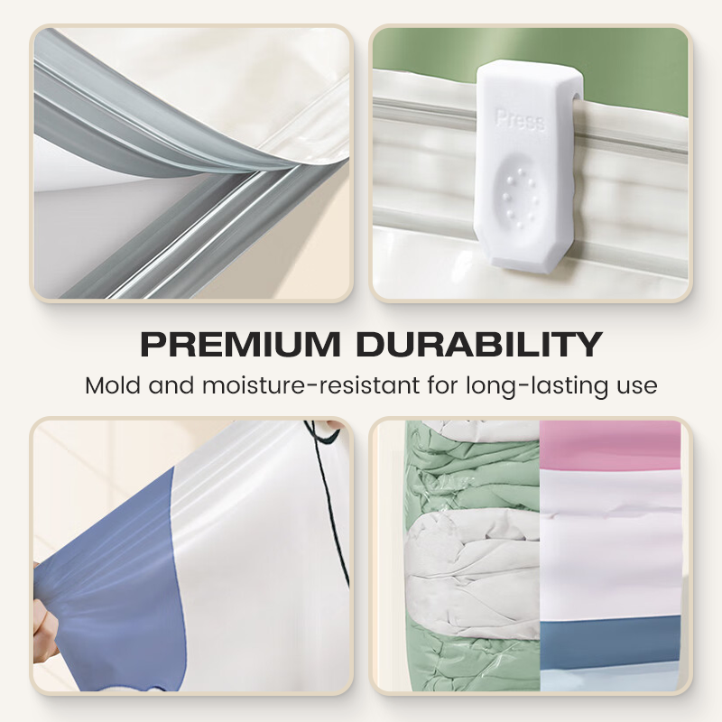 💨 LIMITED‑TIME 50% OFF! 🧹 No‑Pump Vacuum Storage Bags – Press & seal, saves 80% space, keeps clothes dry & dust‑free, perfect for bulky bedding & off‑season gear 🛏️