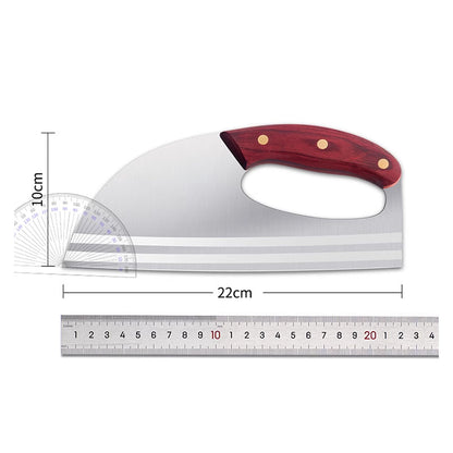 Ergonomiczny nóż kuchenny – konstrukcja z przednim uchwytem, bez wysiłku kroi warzywa i mięso. Przemyślany prezent dla domowych kucharzy. 🍅🔪