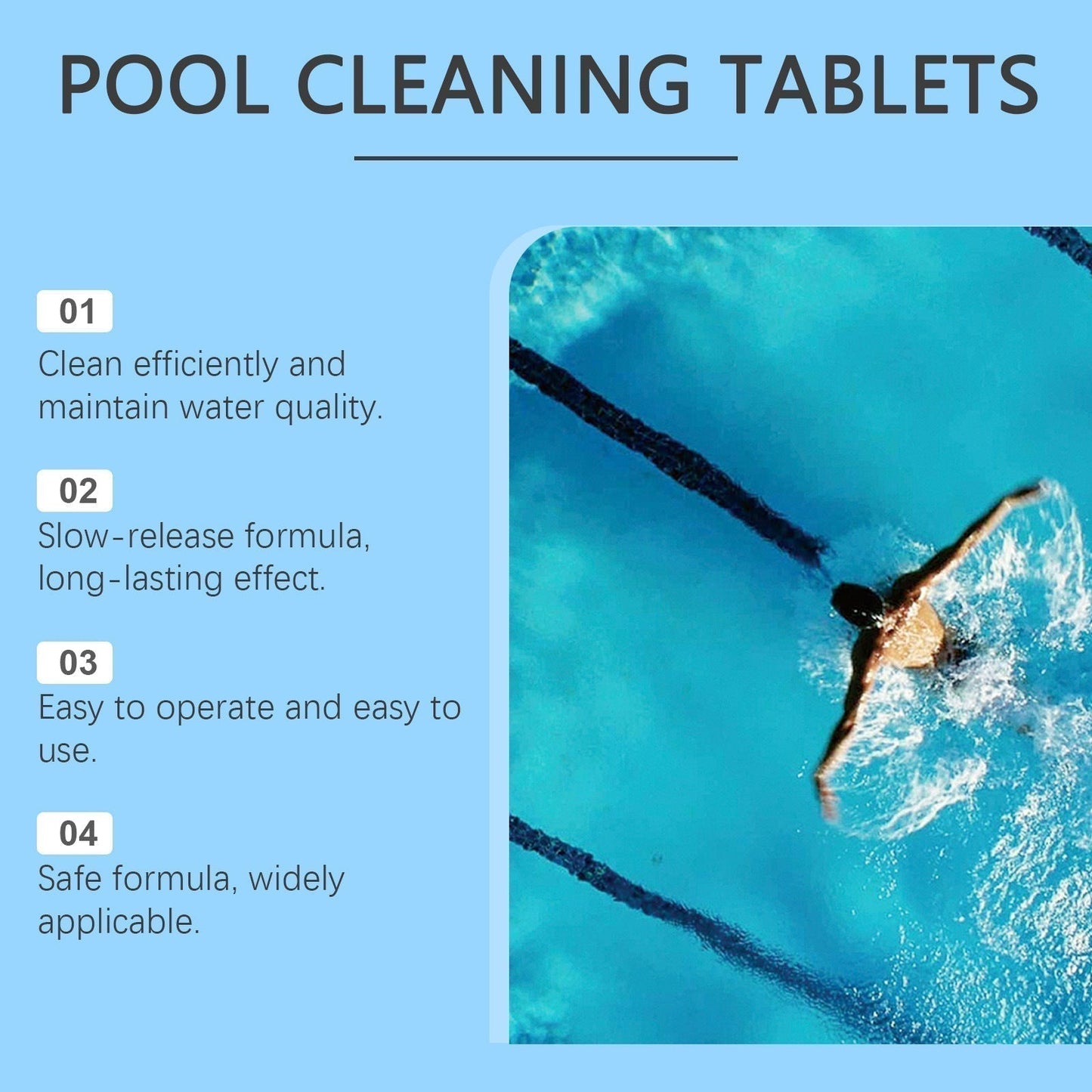 🏊‍♂️ Tabletki do czyszczenia basenu dla krystalicznie czystej wody – Wrzuć, rozpuść, zanurkuj! 🌊✨