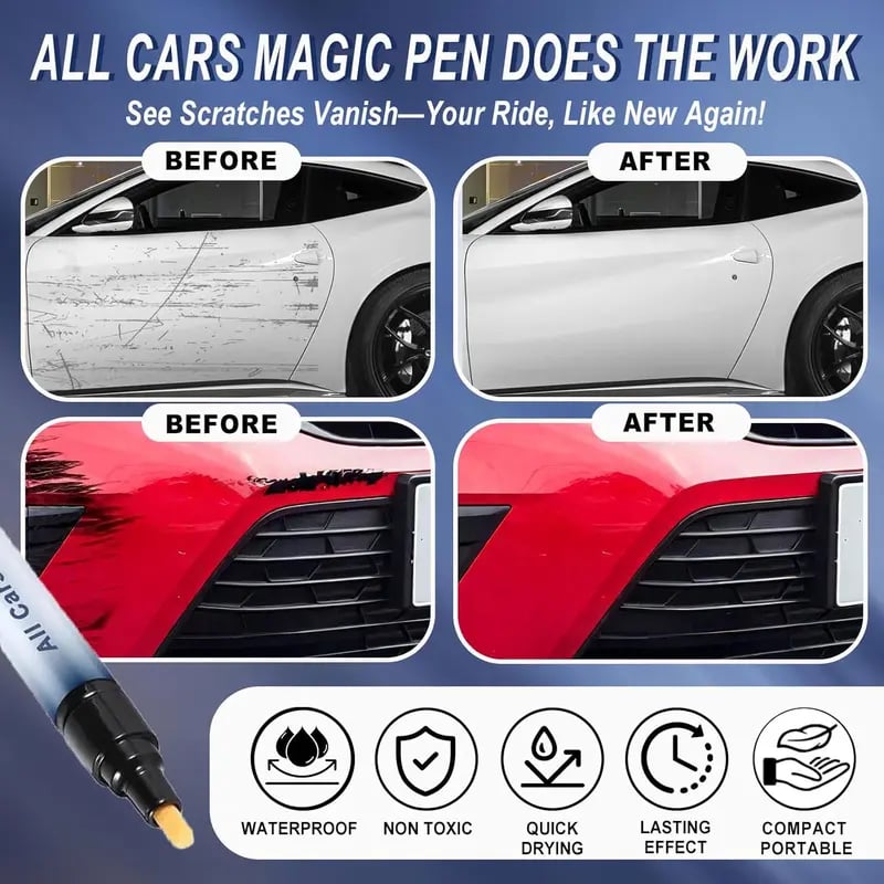 🚗✨ Magiczny pisak do usuwania rys z lakieru samochodowego – Natychmiastowa naprawa i połysk 🛠️🍂
