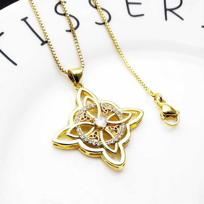 🔮 Celtycki wisior „Węzeł Wiedźmy” (unisex) – amulet chroniący przed negatywną energią; prosty i elegancki, idealny do noszenia na co dzień 🖤✨