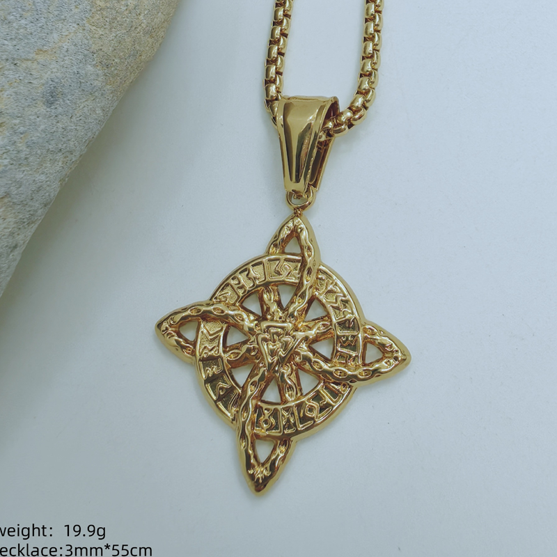 🔮 Celtycki wisior „Węzeł Wiedźmy” (unisex) – amulet chroniący przed negatywną energią; prosty i elegancki, idealny do noszenia na co dzień 🖤✨