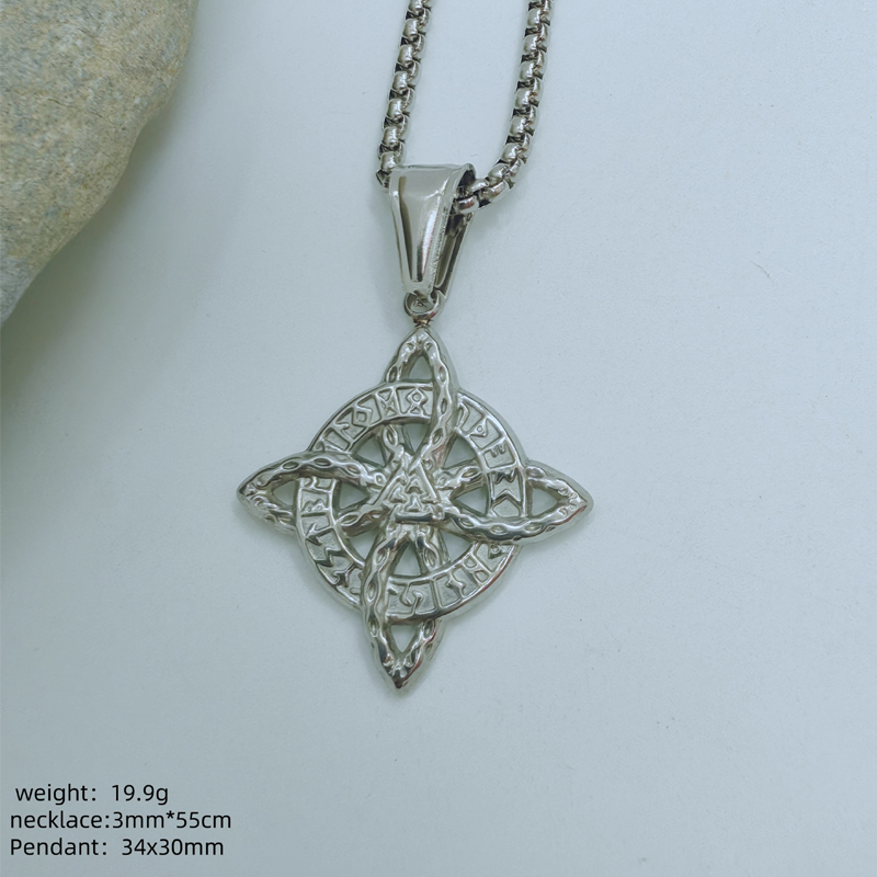 🔮 Celtycki wisior „Węzeł Wiedźmy” (unisex) – amulet chroniący przed negatywną energią; prosty i elegancki, idealny do noszenia na co dzień 🖤✨