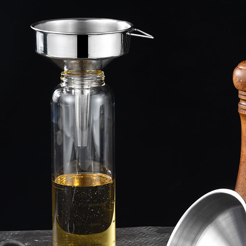 🍳 TYLKO TERAZ: 50% TANIEJ! ✨ Kuchenny lejek ze stali nierdzewnej – wielofunkcyjny i oszczędzający miejsce 🧺