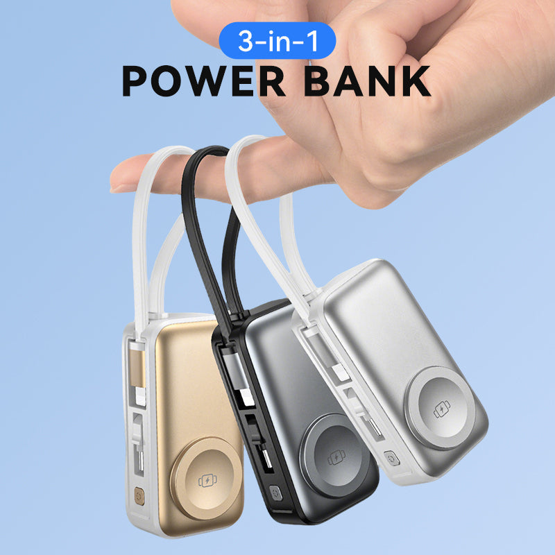 📱TERAZ 50% ZNIŻKI! 🔋Magnetyczny bezprzewodowy power bank 3 w 1