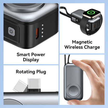 📱TERAZ 50% ZNIŻKI! 🔋Magnetyczny bezprzewodowy power bank 3 w 1