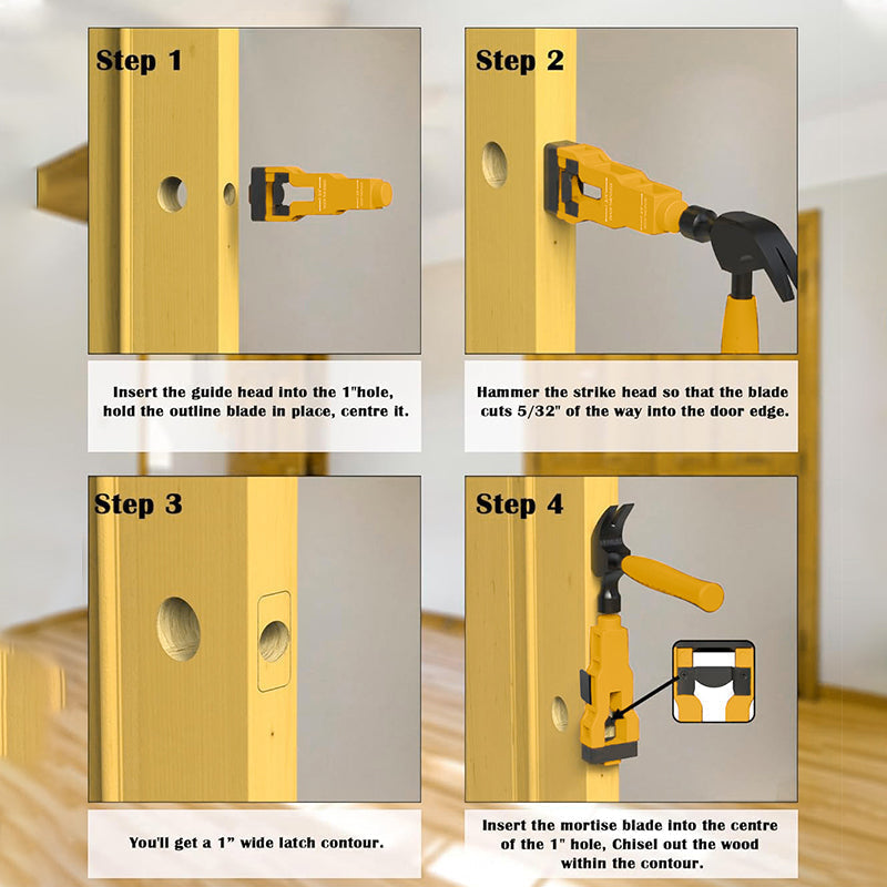 🛠️ OGRANICZONA CZASOWO PROMOCJA –50%! 🚪 Profesjonalne narzędzie do montażu zamków drzwiowych – precyzyjny szablon, wytrzymały materiał ABS, regulacja 🔨