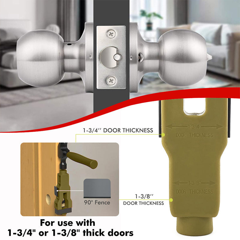 🛠️ OGRANICZONA CZASOWO PROMOCJA –50%! 🚪 Profesjonalne narzędzie do montażu zamków drzwiowych – precyzyjny szablon, wytrzymały materiał ABS, regulacja 🔨