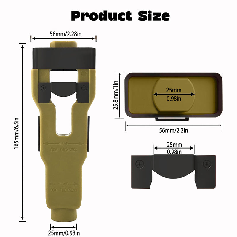 🛠️ OGRANICZONA CZASOWO PROMOCJA –50%! 🚪 Profesjonalne narzędzie do montażu zamków drzwiowych – precyzyjny szablon, wytrzymały materiał ABS, regulacja 🔨