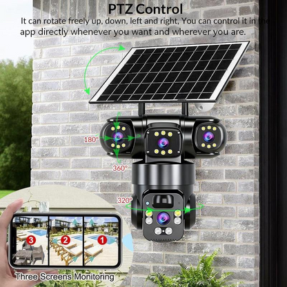 ⏳ Oferta limitowana ⏰ Kamera bezpieczeństwa Wi-Fi na zewnątrz – 6K, 9 MP, 10-krotny zoom, 3 obiektywy, 360° PTZ | IP66, kolorowy noktowizor, dwukierunkowe audio, śledzenie ruchu.