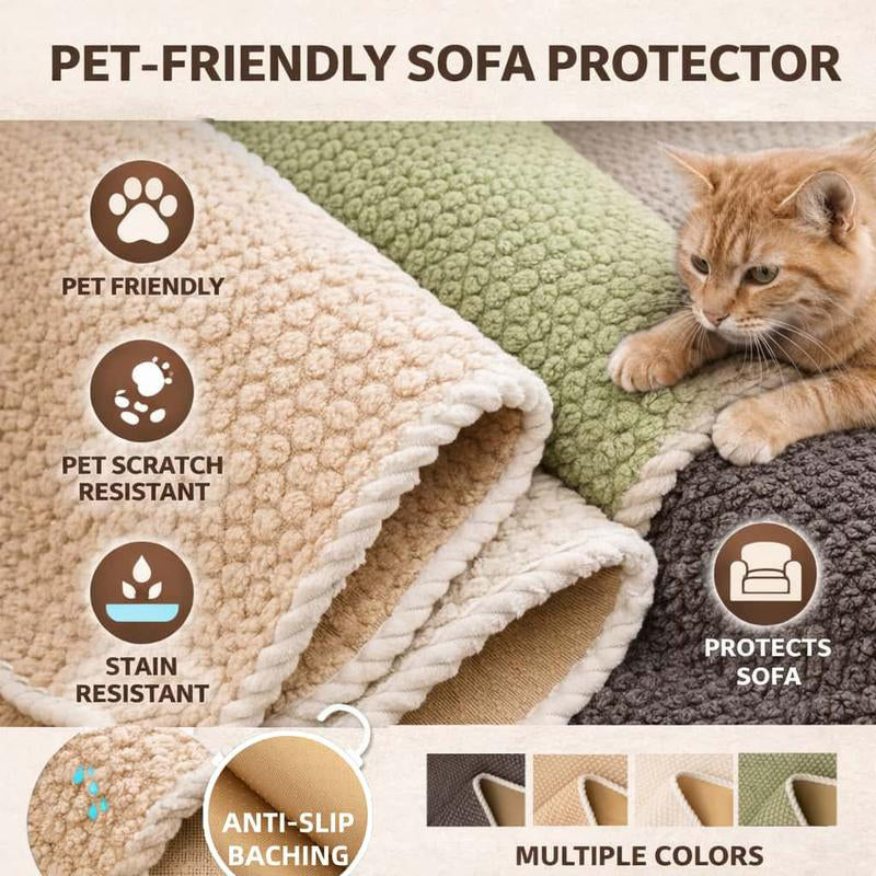 ⏳Oferta specjalna ograniczona czasowo⏰ Pogrubiony, antypoślizgowy pokrowiec na sofę – niezwykle miękki, nadający się do prania, odporny na zadrapania i przyjazny dla zwierząt, 4 kolory ✨