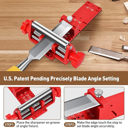 🔥 Limited-Time 50% OFF – Professional Honing Guide System, Precision Angle Jig for Woodworking Chisels & Hand Planes, Durable Metal Construction, Fits 2.5mm–71mm Blades
