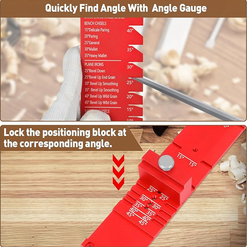 🔥 Limited-Time 50% OFF – Professional Honing Guide System, Precision Angle Jig for Woodworking Chisels & Hand Planes, Durable Metal Construction, Fits 2.5mm–71mm Blades