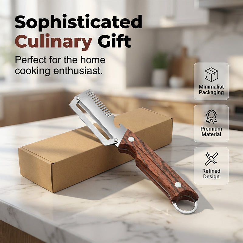 🔪 Ograniczona czasowo promocja – 50% zniżki 🥕 Obieraczka 3 w 1 – kroi w paski, obiera i otwiera butelki!