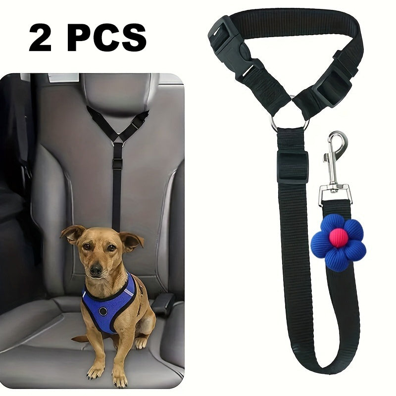 🐶 Dwufunkcyjny pas bezpieczeństwa i smycz dla psów – bezpieczeństwo podczas jazdy i spacerów na świeżym powietrzu w jednym 🚗
