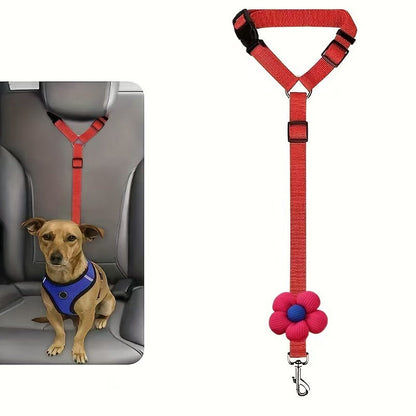 🐶 Dwufunkcyjny pas bezpieczeństwa i smycz dla psów – bezpieczeństwo podczas jazdy i spacerów na świeżym powietrzu w jednym 🚗