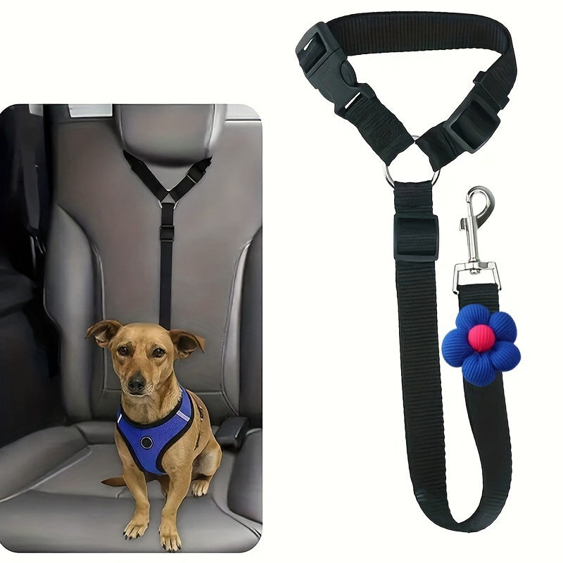 🐶 Dwufunkcyjny pas bezpieczeństwa i smycz dla psów – bezpieczeństwo podczas jazdy i spacerów na świeżym powietrzu w jednym 🚗