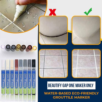 🥳HIT SPRZEDAŻY 2026🥳💞Ponad 50 tys. sprzedanych sztuk!🛁✨ 50% taniej! Kolorowy pisak do renowacji fug – maskuje ciemne, zagrzybione spoiny i przywraca im wygląd nowości. Formuła na bazie wody, nietoksyczna – odświeżony wygląd w kilka minut! 🖊️🧴
