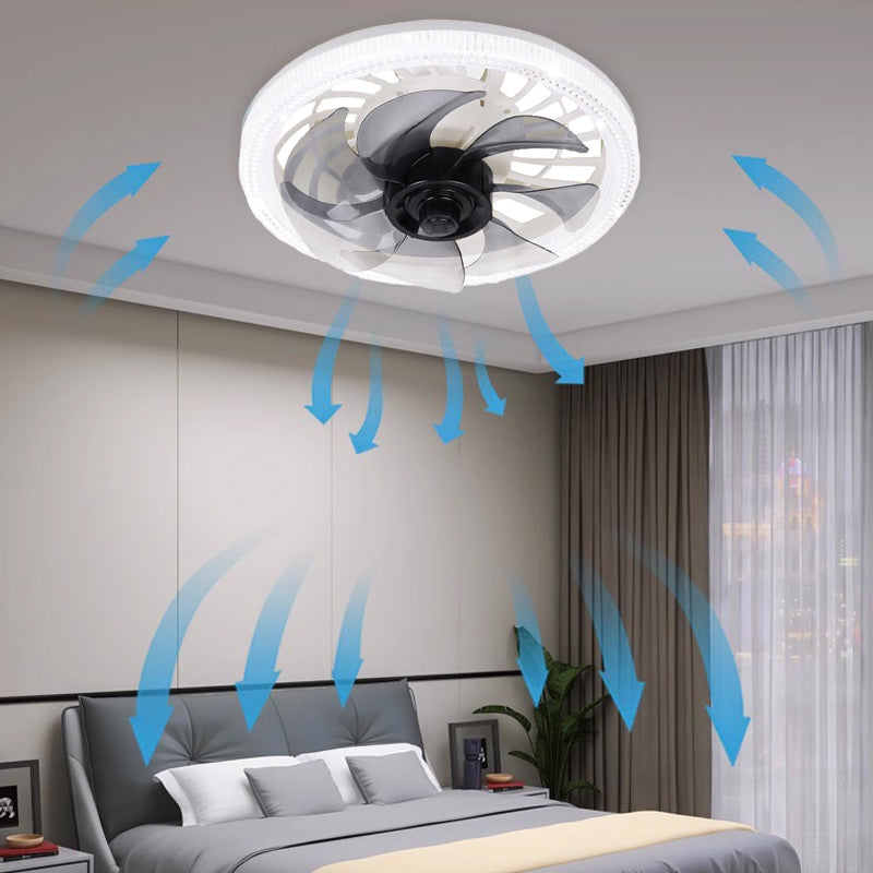 ✨ Lampa z Wentylatorem sufitowym 2w1 – Cicha, Sterowana Pilotem, Nowoczesna! ✨