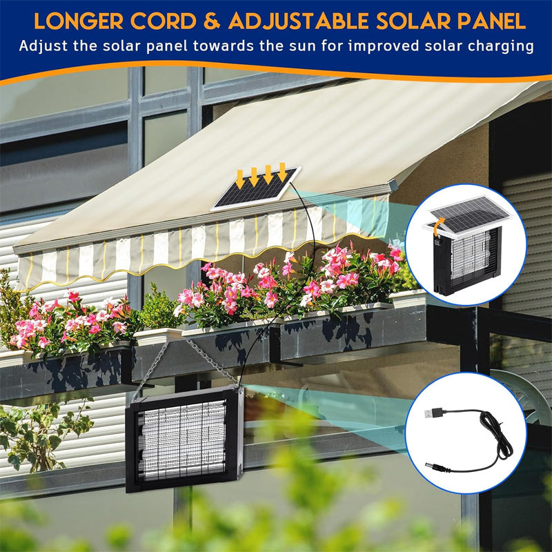 🏆Nowości 2026 – 50% zniżki!🔥Wysokowydajna solarna pułapka na owady 3500 V do użytku wewnątrz i na zewnątrz | Zwalczaj komary w dzień i w nocy – zasilana energią słoneczną, bez substancji chemicznych, natychmiastowe zabijanie przy napięciu 3500 V ⚡🦟✨