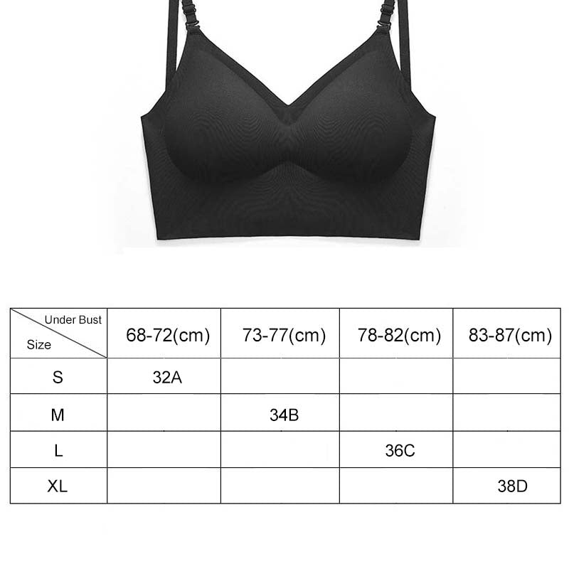 👙🌹 50% RABATU! Biustonosz bez szwów z odkrytymi plecami w kształcie litery U – niewidoczny, wygodny i idealny pod obcisłe ubrania 💫