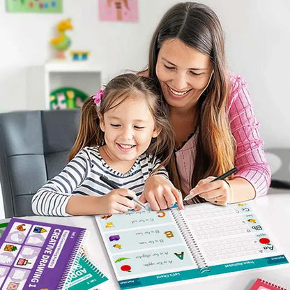 ✍️ Czarujący zestaw do nauki pisania metodą głębokiego nacisku: wielokrotnego użytku – w magazynie! 📚
