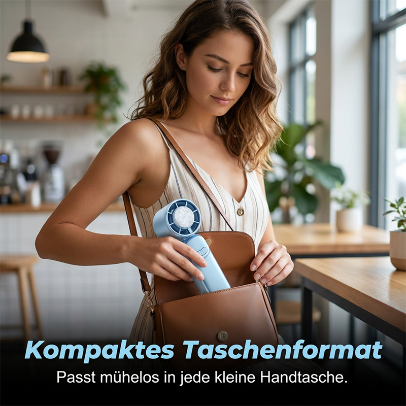 ✨ Przenośny Wentylator Turbo Mini – Szybkie Chłodzenie, Cichy i Poręczny! ✨