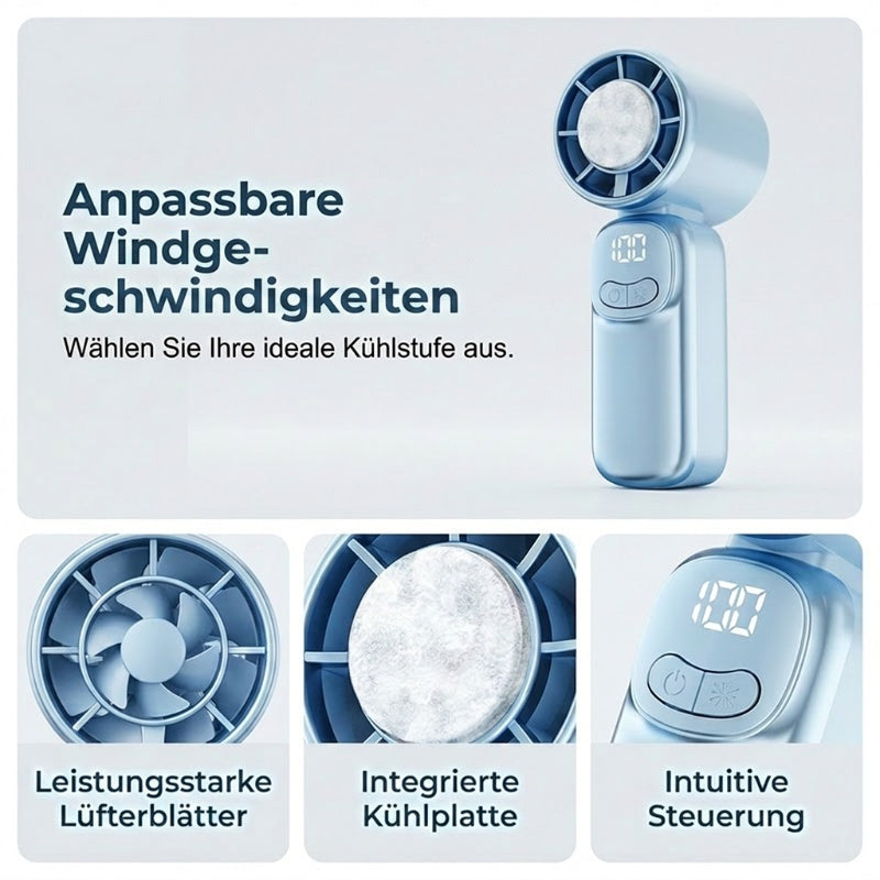✨ Przenośny Wentylator Turbo Mini – Szybkie Chłodzenie, Cichy i Poręczny! ✨