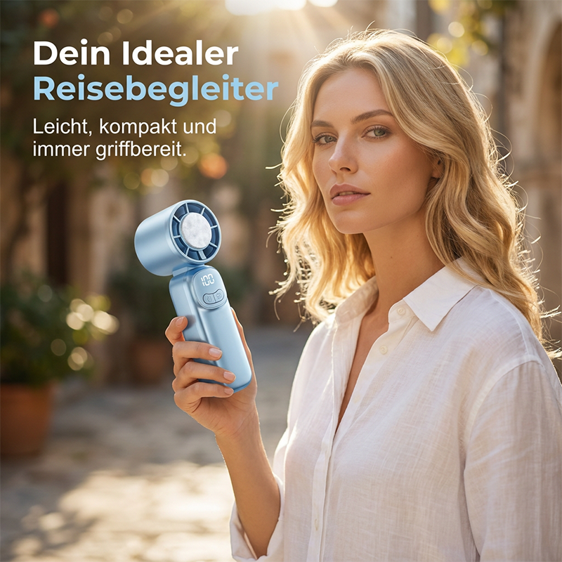 ✨ Przenośny Wentylator Turbo Mini – Szybkie Chłodzenie, Cichy i Poręczny! ✨