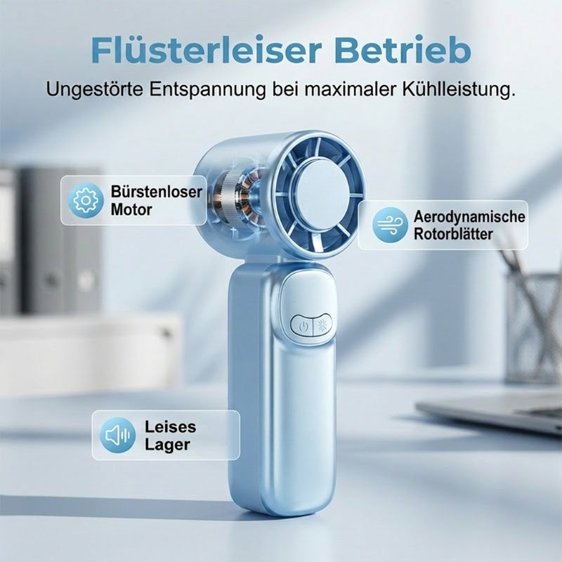 ✨ Przenośny Wentylator Turbo Mini – Szybkie Chłodzenie, Cichy i Poręczny! ✨