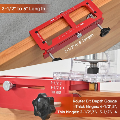 🛠️ Nowe urządzenie do mocowania zawiasów drzwiowych z 2026 r. | Szablon z aluminiowymi kołkami