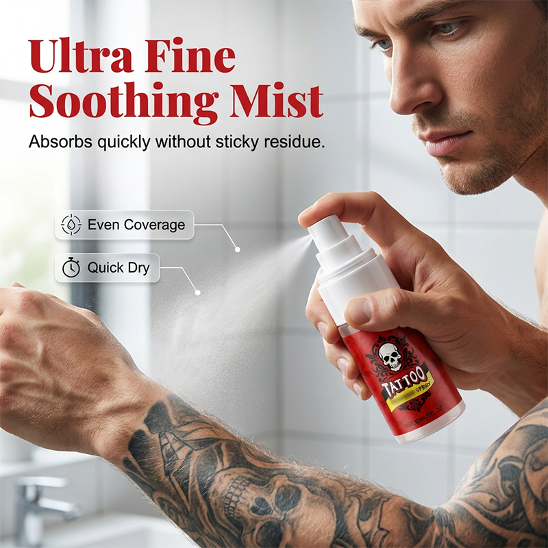 Nawilżający spray do pielęgnacji tatuażu