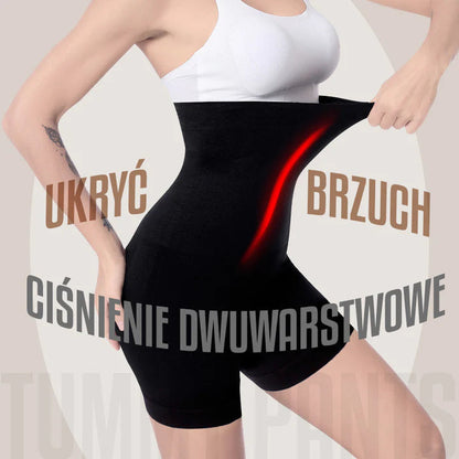 Spodnie z wysokim stanem na brzuchu