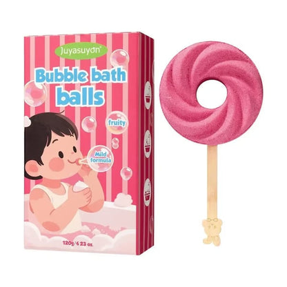🍭Urocza kula do kąpieli w kształcie lizaka wielokrotnego użytku, kolorowa kula do kąpieli z bąbelkami, która sprawi radość podczas kąpieli
