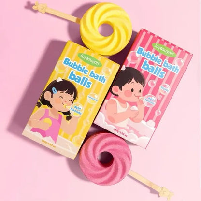 🍭Urocza kula do kąpieli w kształcie lizaka wielokrotnego użytku, kolorowa kula do kąpieli z bąbelkami, która sprawi radość podczas kąpieli
