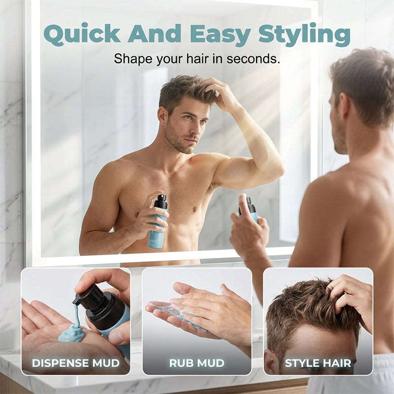 🔥Ostatni dzień ograniczonej czasowo promocji z 50% zniżką!🔥Męski spray do stylizacji włosów Quick-Dry Matte Styling Mud