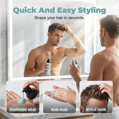 🔥Ostatni dzień ograniczonej czasowo promocji z 50% zniżką!🔥Męski spray do stylizacji włosów Quick-Dry Matte Styling Mud