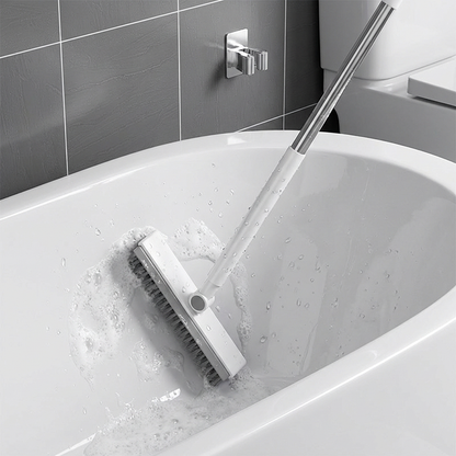 🧹 Szczotka 2 w 1 do czyszczenia fug i narożników z wycieraczką🧼