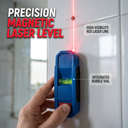 Magnetyczna poziomica laserowa i wykrywacz słupków 3 w 1