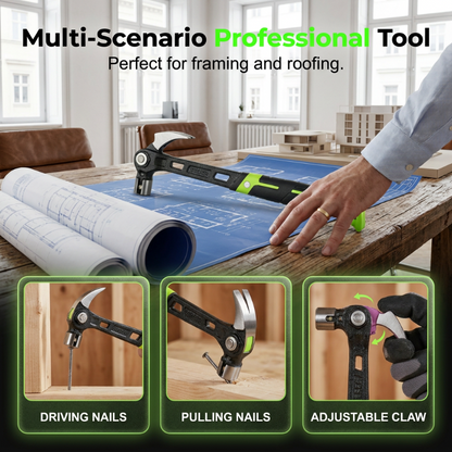 🔨 Młot wielofunkcyjny – 50% ZNIŻKI! OFERTA LIMITOWANA!💪 Hartowana stal, regulowany kąt, antypoślizgowy uchwyt – idealny do budowy, rozbiórki i majsterkowania. ✨Trwały i niezawodny! 🛠️