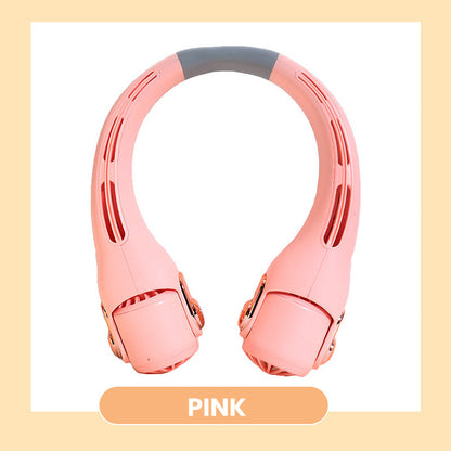 🔥☀️ Wentylator na szyję z obrotową głowicą – cichszy niż szelest liści, chłodzi jak górski wiatr w upał! 🌬️❄️