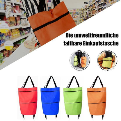 🛒 Składany wózek na zakupy 2w1 – 50% ZNIŻKI! OFERTA LIMITOWANA!💪✨ Lekki, składany i pojemny – Funkcja 2w1: torba + wózek. Łatwy w przenoszeniu i przechowywaniu. Twoje zakupy będą lżejsze! 🛍️