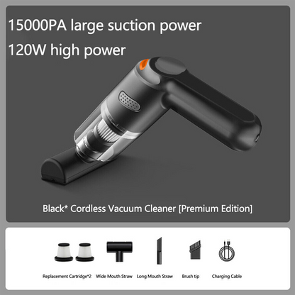 🔋 Bezprzewodowy odkurzacz samochodowy – 50% ZNIŻKI! OFERTA LIMITOWANA! Moc 120W, siła ssania 10000 Pa, HEPA i 3 końcówki – idealny do auta, domu i biura. Szybkie ładowanie, kompaktowy i wydajny. Porządek wszędzie bez kabli! 🚗🏠💨✨