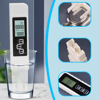 💧 50% ZNIŻKI! ✨ Tester jakości wody 3 w 1 TDS – precyzyjny pomiar pH, chloru i twardości z wyświetlaczem LCD do basenów i akwariów 🌊📱