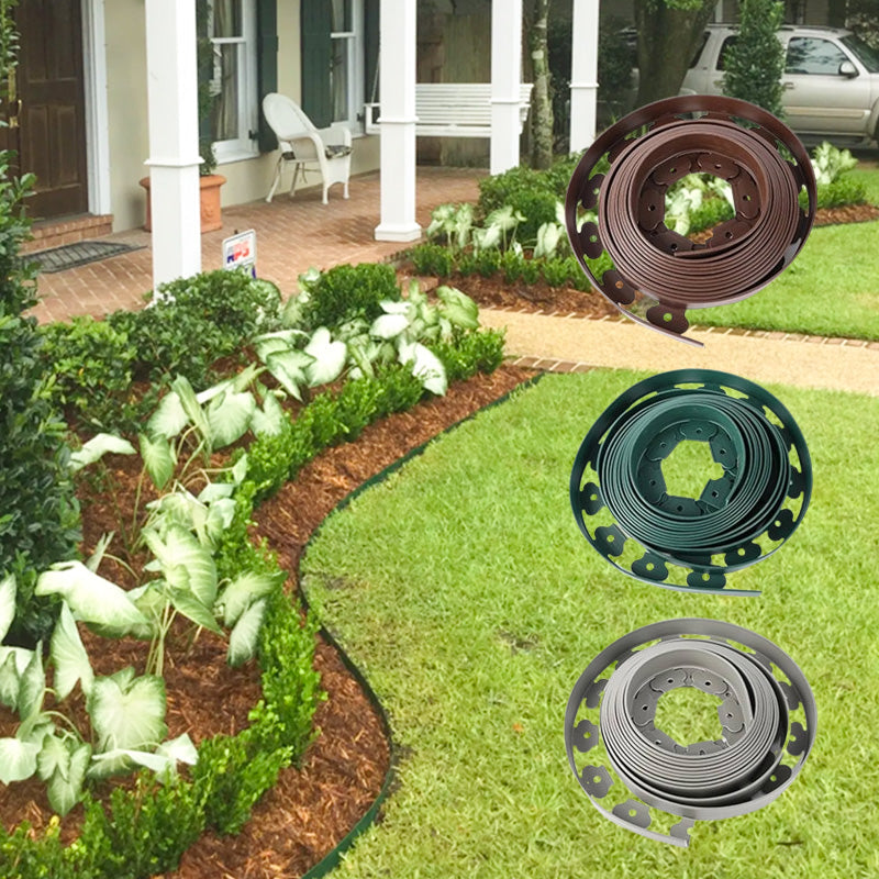 ⏳🔥Oferta ograniczona czasowo: -50%! ⏰Rolka obrzeża ogrodowego (10 m) z 30 kotwami🏡Rozwiń i przymocuj – schludne krawędzie w kilka minut ✨